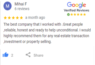 Home Review of Mihai F for real estate solutions.
