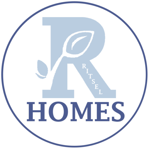 A circle company logo of Ritsel Homes