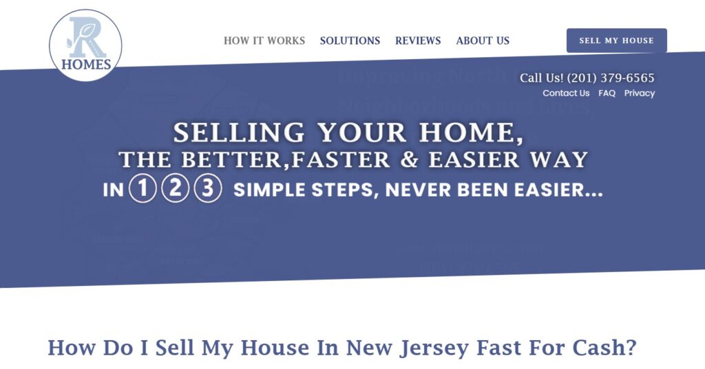 A text of selling a home with simple steps.